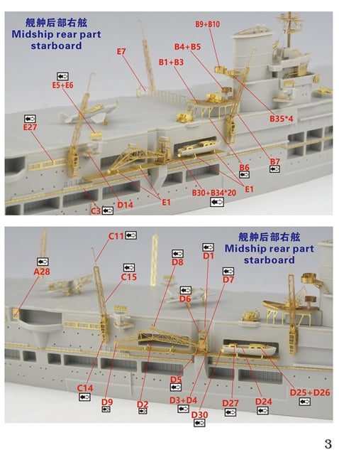 ファイブスターモデル FS730002 1/700 WWII イギリス海軍 航空母艦 アーク・ロイヤル 1939 アップグレードセット