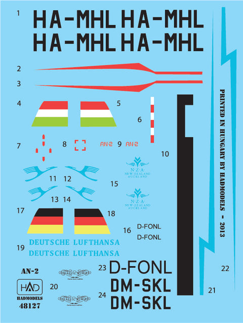 HADモデル 48127 1/48 AN-2 デカールシート