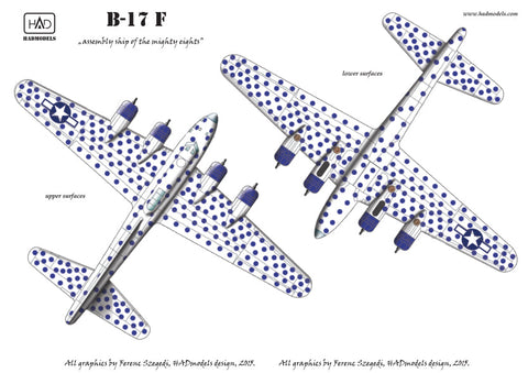 HADモデル 48159 1/48 B-17F スポッテッドカウ USAAF デカールシート