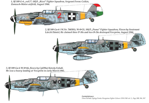 HADモデル 48175 1/48 メッサーシュミット Bf 109 G-6 デカールシート