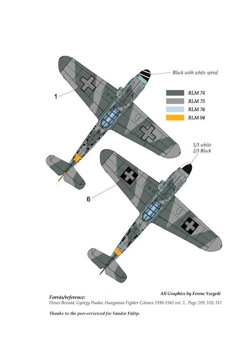 HADモデル 48177 1/48 メッサーシュミット Bf 109 G-14 / G-6 Trop デカールシート