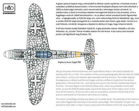 HADモデル 48181 1/48 メッサーシュミット Bf 109 G-6 ”エルツィケ” 66 デカール シート