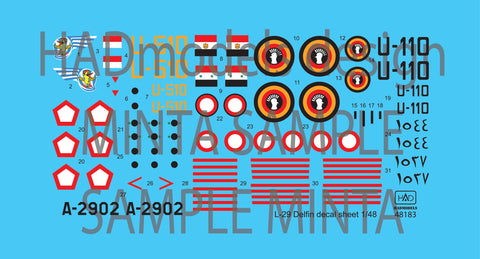 HADモデル 48183 1/48 L-29 デカールシート