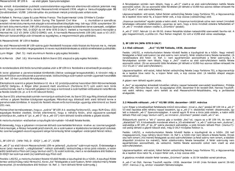 HADモデル 48184 1/48 メッサーシュミット Bf 109 A (V3 6.1, .6-1, .6-2, .6,-15) デカールシート