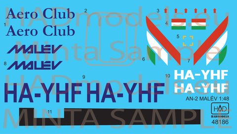 HADモデル 48186 1/48 An-2 MAL?V 新塗装デカール