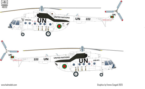 HADモデル 48232 1/48 Mi-17 デカールシート