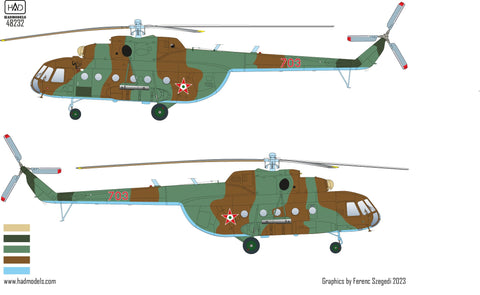 HADモデル 48232 1/48 Mi-17 デカールシート