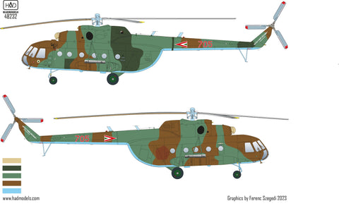 HADモデル 48232 1/48 Mi-17 デカールシート