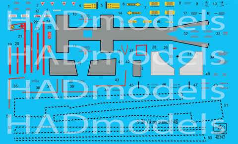 HADモデル 48242 1/48 S-3A バイキング ステンシルセット デカールシート