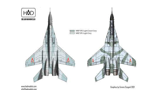 HADモデル 48249 1/48 MiG-29 B/UB デカールシート