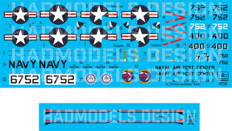 HADモデル 48256 1/48 A-7E アメリカ海軍航空試験センター「ファイナル・カウントダウン」デカール