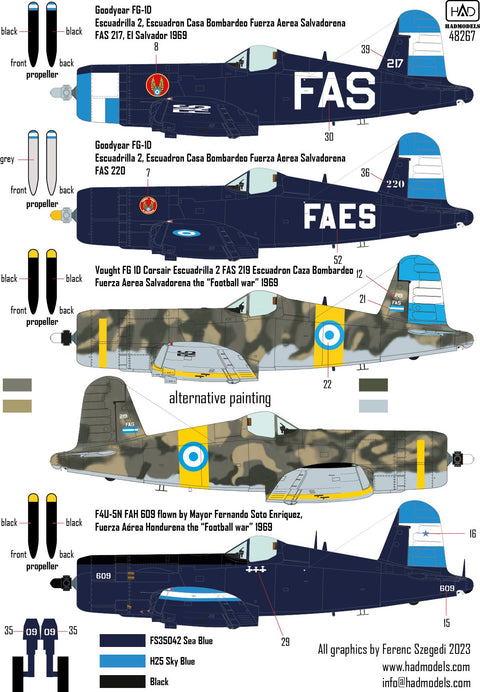 HADモデル 48267 1/48 F4U-コルセア デカールシート パート2