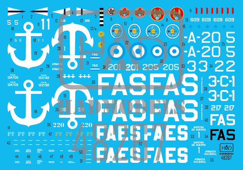 HADモデル 48267 1/48 F4U-コルセア デカールシート パート2