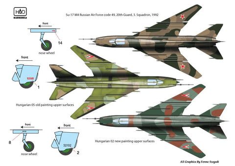HADモデル 72172 1/72 Su-17/22 デカールシート