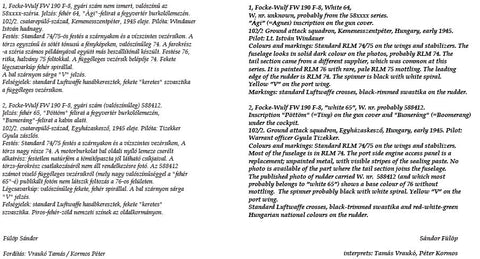 HADモデル 72178 1/72 FW-190 F-8 デカールシート