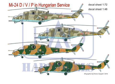 HADモデル 72193 1/72 Mi-24V ハンガリー軍用デカールシート