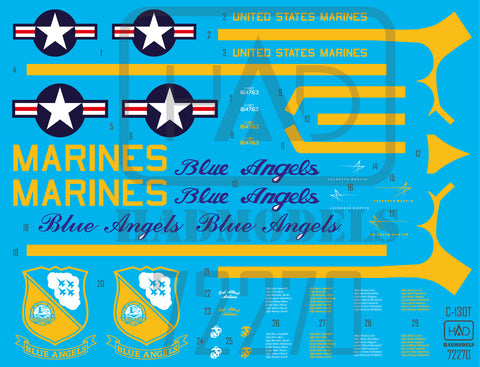 HADモデル 72270 1/72 C-130T「ファット・アルバート」デカールシート