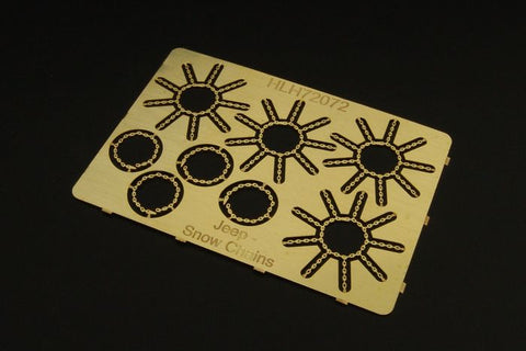 ハウラー HLH72072 1/72 ジープ用スノーチェーン   エッチングパーツ