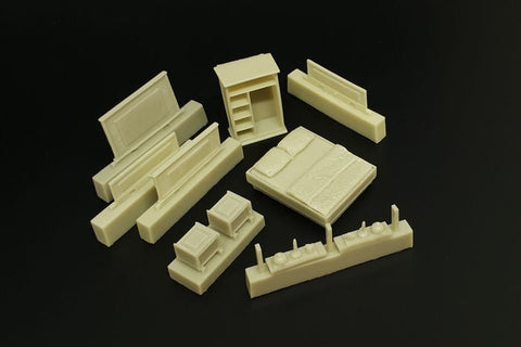 ハウラー HLH72119 1/72 寝具と家具セット