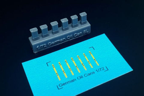 ハウラー HLH72135 1/72 WWII ドイツ5リットル オイル缶 (6個)