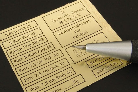 ハウラー HLU35069 1/35 ドイツ軍弾薬箱-エアブラシ用テンプレート