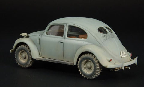 ハウラー HLX48173 1/48 フォルクスワーゲン type 82E Kafer ホイール(タミヤ用・レジン製)