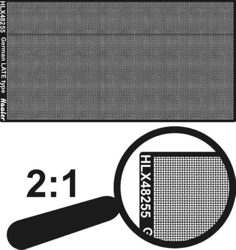 ハウラー HLX48255 1/48 滑り止めプレート WWIIドイツ後期用(ヘリンボーンパターン)(100mm×50mm) エッチングパーツ