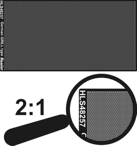 ハウラー HLX48257 1/48 滑り止めプレート WWIIドイツ格子タイプ(100mm×50mm) エッチングパーツ