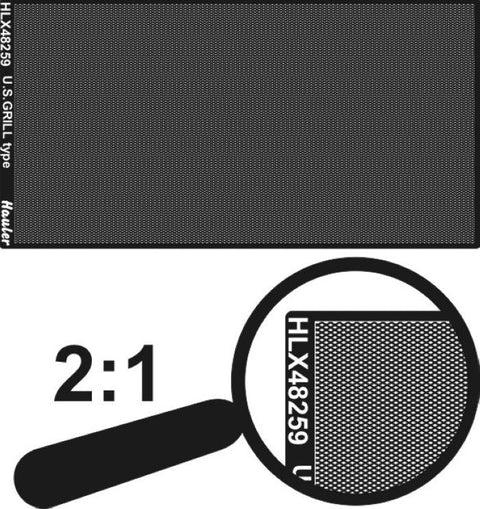 ハウラー HLX48259 1/48 滑り止めプレート WWIIアメリカ格子タイプ(100mm×50mm) エッチングパーツ