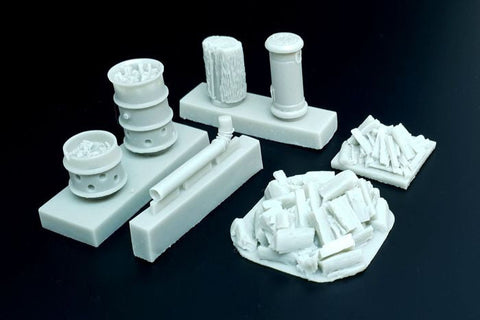 ハウラー HLX48401 1/48 ストーブ ＆バレルブレイジャー