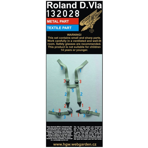 HGW 132028 1/32 ローランド D.Via シートベルト ２セット | ウイングナットウイングス用