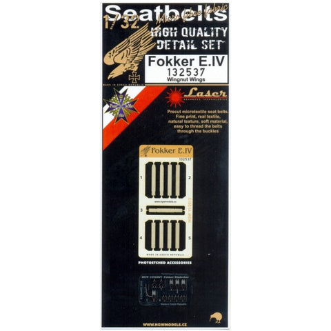 HGW 132537 1/32 フォッカー E.IV シートベルト pre-cut (laser) | ウイングナットウイングス用