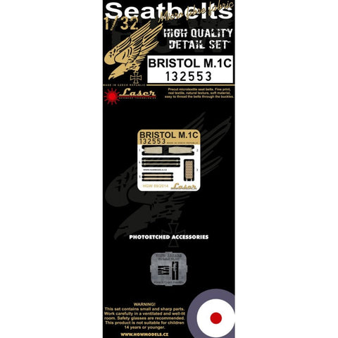 HGW 132553 1/32 ブリストル M.1C シートベルト pre-cut (laser) | スペシャルホビー用