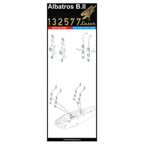 HGW 132577 1/32 アルバトロス B.II シートベルト pre-cut (laser) | ウイングナットウイングス用