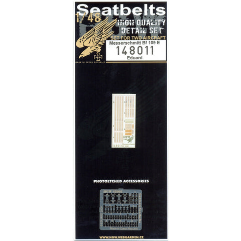 HGW 148011 1/48 メッサーシュミット Bf 109E シートベルト ２セット | エデュアルド