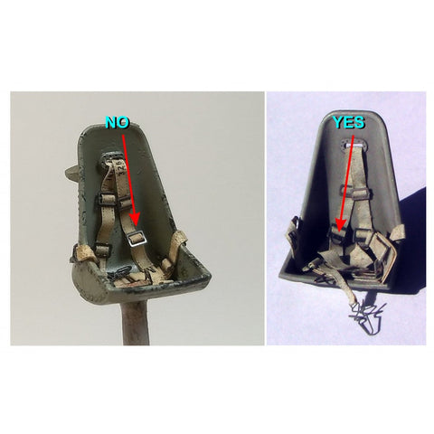 HGW 148017 1/48 メッサーシュミット Bf 109E シートベルト pre-cut (laser) | エデュアルド, タミヤ, ハセガワ, エアフィックス