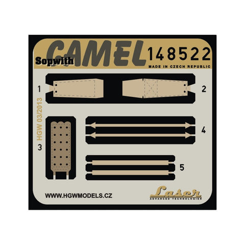 HGW 148522 1/48 ソッピースキャメル シートベルト pre-cut (laser) | エデュアルド用
