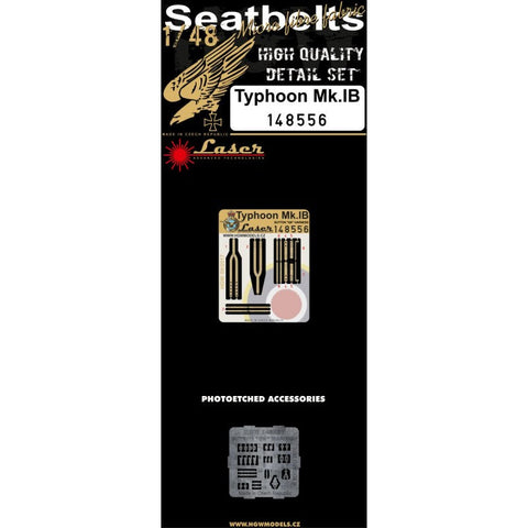 HGW 148556 1/48 タイフーン Mk.IB シートベルト pre-cut (laser)