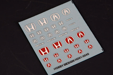 ホビーデザイン HD01-0045 1/24 ホンダ NSX メタルロゴ