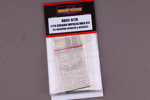 ホビーデザイン HD02-0178 1/24 スバル インプレッサ WRX STI ディティールアップセット(アオシマ050545・050552用)（エッチングパーツ+メタルパーツ）