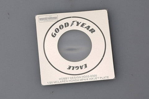 ホビーデザイン HD02-0300 1/20 マクラーレン ホンダ MP4/4 タイヤテンプレート