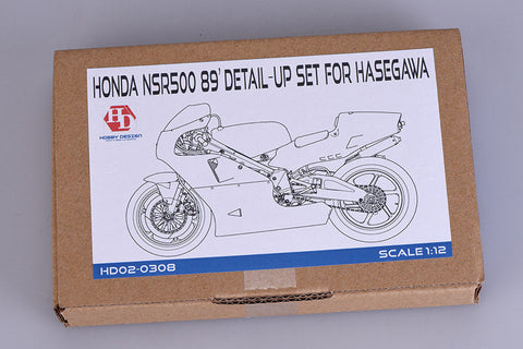 ホビーデザイン HD02-0308 1/12 ホンダ NSR500 "1989 WGP500 チャンピオン" ディティールアップセット (ハセガワ用) （エッチングパーツ+メタルパーツ+レジン+デカール）