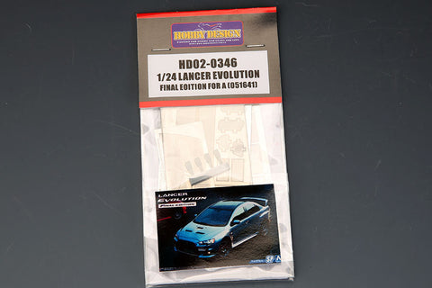 ホビーデザイン HD02-0346 1/24 ランサーエボリューション ファイナルエディション ディティールアップセット (アオシマ051641用)（エッチングパーツ+レジン）
