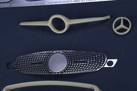 ホビーデザイン HD02-0354 1/24 メルセデスベンツ AMG GT ディティールアップセット (レベル07028用) （エッチングパーツ+レジン+メタルロゴ）