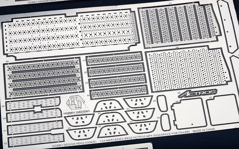 ホビーデザイン HD02-0356 1/24 メルセデスベンツ アクトロス MP4 ディティールアップセット (イタレリ 3905用) （エッチングパーツ+メタルロゴ）
