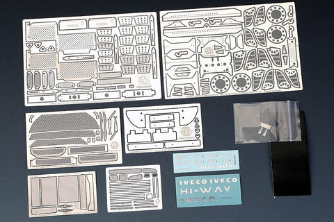 ホビーデザイン HD02-0362 1/24 イベコ ストラリス ハイウェイ ユーロ5 ディティールアップセット (イタレリ3899用) （エッチングパーツ+レジン+メタルパーツ+メタルロゴ）