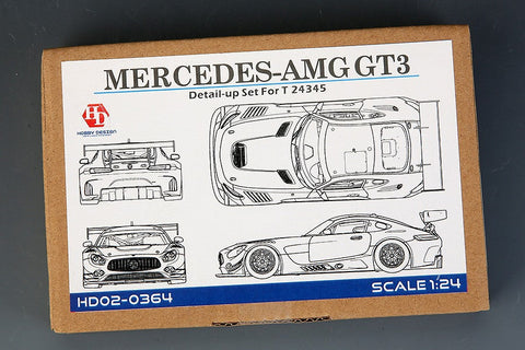 ホビーデザイン HD02-0364 1/24 メルセデス-AMG GT3 ディティールアップセット (タミヤ24345用) （エッチングパーツ+メタルパーツ+レジン）