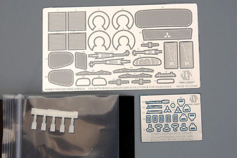 ホビーデザイン HD02-0382 1/24 三菱 ランサー GSR エボリューション Ⅲ （ハセガワ23050用)（エッチングパーツ+レジン）