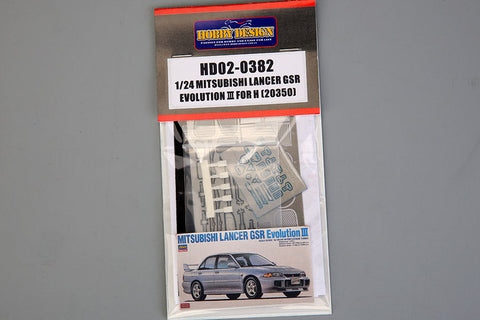 ホビーデザイン HD02-0382 1/24 三菱 ランサー GSR エボリューション Ⅲ （ハセガワ23050用)（エッチングパーツ+レジン）