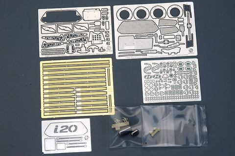 ホビーデザイン HD02-0454 1/24 ヒュンダイ i20 クーペ WRC ディテールアップセット(ベルキット 014用)( エッチング+レジン+メタルパーツ)